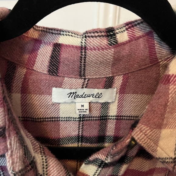 Flannel Oversized Ex-Boyfriend Shirt in Dark Plaid - Picture 3 of 6